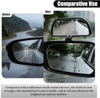 Car Blind Spot Mirror, Adjustable HD Clear Glass Convex Rectangle Side Rear View Mirror, Wide Angle Auto Blindspot Rearview Accessories for Driving Safe, Universal for SUV Van Truck (Black)