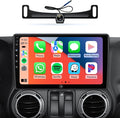 Car Radio Stereo Upgrade for Jeep Wrangler JK Compass Grand Cherokee Dodge Ram with Wireless CarPlay/Android Auto/10.2'' TouchScreen/Android13/GPS Navigation/Backup Camera (New-HC-Jeep 2+32G)