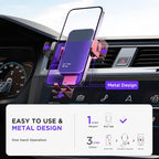 Wireless Car Charger,【7 Colored RGB Backlit】 15W Auto Clamping Car Charger Phone Mount Holder fit for iPhone 15 14 13 12 Mini Pro Max 11 XR XS, Samsung Galaxy S24 Ultra S23 S22 S21+ Note 20, etc
