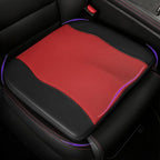 Comfort Memory Foam Car Seat Cushions For Driving,Red Booster Cushion Pad | Ergonomic Height Cushion, Sciatica & Lower Back Pain Relief Pillow, Comfort Seat Pad for Car Office Wheelchair Short People