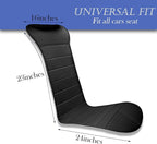 Universal Seat Cushion, Comfortable Seat Cover with Full Back Support in Winter (Black-1)