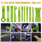 238Pcs Trim Removal Tool, Auto Push Pin Bumper Retainer Clip Set Fastener Terminal Remover Tool Adhesive Cable Clips Kit Car Panel Radio Removal Auto Clip Pliers, Green