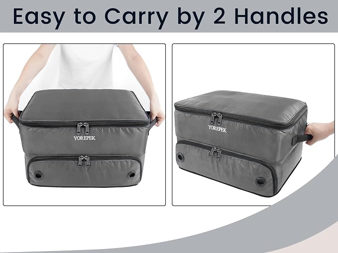 2 Layer Golf Trunk Organizer, Golf Gifts for Men with Separate Ventilated Compartment for 2 Pair Shoes, Waterproof Car Trunk Locker for Balls, Tees, Clothes, Gloves, Gifts for Golfers