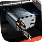 Retractable Car Charger [RV Power Adapters ] for iPhone 17 USB C Charger Fast Charging, Travel Essentials Gifts for Women Men, Early Today 2025