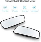 Blind Spot Mirror for Cars Car Side Mirror Auto Wide Angle Convex Rear View Stick On Design, Adjustable, 2 Pack