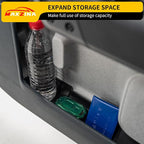 Door Side Storage Tray Compatible with 2022-2025 (Not fit 2026) Ford Maverick Side Door Storage Box Car Side Organizer Phone Pocket Silicone Front & Rear 4PCS Maverick Accessories (Black)