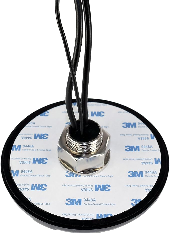 3-in-1 Professional Low-Profile MIMO LTE + GPS Screw Mount Combination Vehicle Antenna Compatible with Cradlepoint, Digi, Peplink and Other Modems/Routers (ANT-500-201)