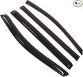 Outside Mount Window Vent Visors Rain Guards Compatible with Chrysler Town & Country 08-16 | Side Window Wind Deflectors Rain Shields | Black Tinted, 4 Pcs Set, BGWV-104