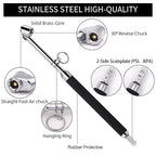 Tire Pressure Gauge Dual Head Truck Tire Pressure Gauge 10-150PSI, Heavy Duty Stainless Steel Tire Gauge with Two-Sided Aluminum Scaleplate for Cars Trucks RV Van 2 Pack