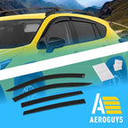 Extra Durable Window Deflectors Tape-On Window Visors Rain Guards Fit for Subaru XV Crosstrek 2024-2026, Sun Visors, Wind Vent for Shades, Exterior Car Accessories - 4 pcs. AG0985