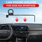 Car Phone Holder for Kia Sportage 2026 Accessories 12.3-in Screen | 2026 Kia Sportage Cell Phone Mount for Magsafe iPhone, 360° Hands-Free No Air Vent Blockage One-Hand Operation Stable Stand