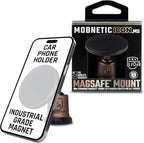 MobNetic Icon.MS MagSafe Compatible Phone Mount, Magnetic Phone Holder for Car w/ 90lb Pull Force, 90º Tilt & 360º Rotation, Aluminum Build, Compatibility for iPhone & Android (Bronze)