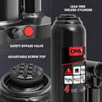 4 Ton / 8000 lbs Lifting Automotive Welded Hydraulic Bottle Jack for Car SUV Pickup, Auto Repair, with Manual Handle & Carrying Storage Case, Black