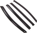 WD2-639 Dark Smoke 4 Pcs Set Window Visor (Outside Mount) Deflector Rain Guard Compatible with 2011-2017 Honda Odyssey