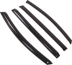 WD2-639 Dark Smoke 4 Pcs Set Window Visor (Outside Mount) Deflector Rain Guard Compatible with 2011-2017 Honda Odyssey
