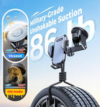 [No.1 Powerful Suction] [Rally Racing-Grade Stability] Phone Holders for Your Car 2026 Upgraded Car Phone Holder Mount Truck Stand for Dashboard Windshield Vent for iPhone Samsung All Phones