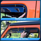 in Channel Window Visors for Chevrolet (Chevy) Malibu 2016-2024 2025 Side Window Deflectors Rain Guards, Smoke Tint, Reduce Wind Noise, Car Wash Safe, 4PCS
