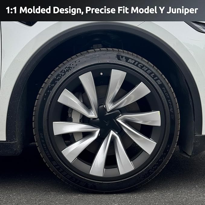 Rim Protector for Tesla 2025 2026 Model Y Juniper 20 Inch Helix Wheel Cover All-in-one Car Tire Trim Rings Rim Case Hubcaps Model Y Juniper Accessories