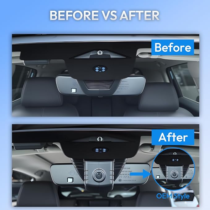 OEM Style Front Dash Cam for Honda HR-V 2023-2026 | Front 4K, 64GB Card, Hidden Design, Plug&Play, Easy Install, Loop Recording, G-Sensor, Free App