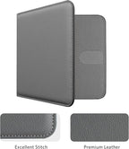 CoBak Car Registration and Insurance Holder - Men and Women Small Lightweight Vehicle Glove Box Car Organizer, Auto Truck Comparment Accessories Case for Essential Document, Driver License (Gray)