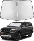 Windshield Sunshade Compatible for Ford Expedititon 2018-2023 2024 2025, Sun Visor for Front Windshield & Window Sun Shade Cover, UV Heat Blocker & Protector, Car Accessories