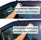 Rain Guards Window Visors Fit 2015-2026 Ford F-150,17-23 F150 Raptor F-250 | F-350 F-450 F-550 2017-2023, Super Duty Crew Cab, Window Deflectors, Vent Visor, Sun Shades, Truck Accessories