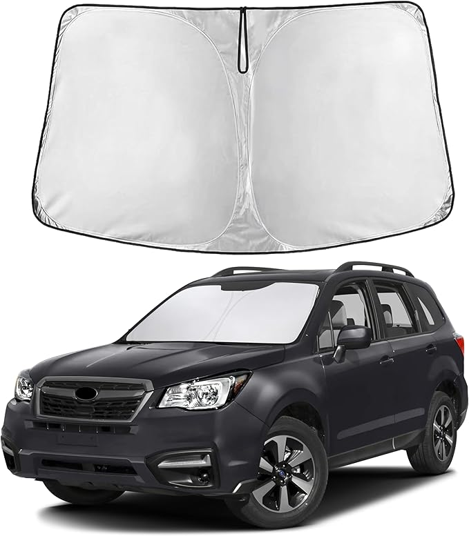 Windshield Sunshade Compatible for Subaru Forester 2014-2016 2017 2018, Sun Visor for Front Windshield & Window Sun Shade Cover, UV Heat Blocker & Protector, Car Accessories