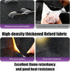 Car Windshield Snow Cover, Thickened Reflective Car Front Window Sun Protection, Secure Adsorption All-Season Windshield Snow Ice Cover with Side Window, Universal for Most Cars (Black)
