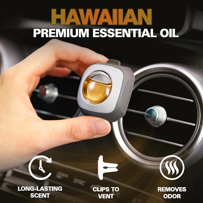 Car Air Fresheners Clip 6 Ct, Variety Pack Vent Clips | Long Lasting Up to 180 Days, Multi Scent Car Odor Eliminator, Ideal Gift for New Car Owners, 4 mL Each