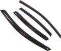 WD2-472 Dark Smoke 4 Pcs Set Window Visor (Outside Mount) Deflector Rain Guard Compatible with 1997-2005 Volkswagen Passat Sedan