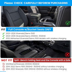 Half-Sized Seat Gap Filler Compatible with Chevy Silverado 1500 2500HD| Zero Obstruction to Lower Center Console Storage | Anti-Drop Organizer | Window Breaker Interior Accessories