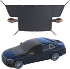 Windshield Cover for Ice and Snow - Heavy-Duty Winter Frost Guard with Side Mirror Pockets, Waterproof All-Weather Windproof Car Window Cover for Cars, Trucks, SUVs