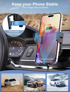 Wireless Car Charger, Auto-Clamping Car Mount 15W/10W/7.5W Fast Charging CD Slot Air Vent Car Phone Mount Fit for iPhone 16 15/14/13/13 Pro/12 Pro Max/12 pro/12/11 Series, Samsung Galaxy Series