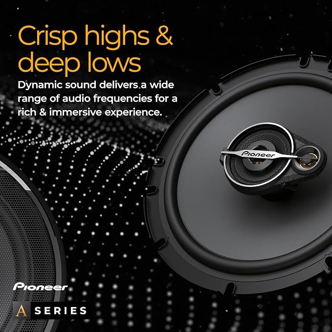 A-Series Standard TS-A6881F 6” x 8” 4-Way Speakers (Pair) – 350W Max, Balanced Sound + Smooth Treble, Enhanced Bass, Great Stock Replacement