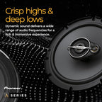 A-Series Standard TS-A6881F 6” x 8” 4-Way Speakers (Pair) – 350W Max, Balanced Sound + Smooth Treble, Enhanced Bass, Great Stock Replacement