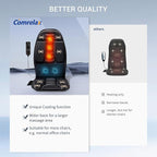 Massage Seat Cushion with Heat, Vibration Back Massager for Chair, Chair Massager Pad with Multi-Zone Vibration, 4 Modes & 3 Intensities for Office Chair, Sofa and Recliner
