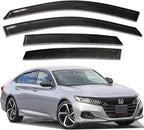 Window Visors Rain Guards Side Wind Deflectors Compatible with Honda Accord 2018-2023, Vent Visor Deflector Sun Shade Car Accessories 94198 4-Pieces Set
