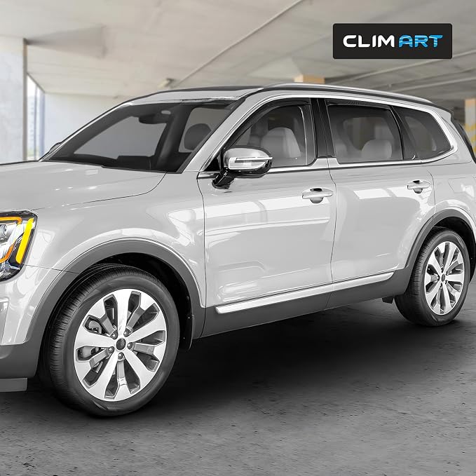in-Channel Incredibly Durable Rain Guards for Kia Telluride 2020-2026, Original Window Deflectors, Vent Window Visors, Vent Deflector, 4 pcs. - 620440