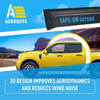 Extra Durable Window Deflectors Tape-On Window Visors Rain Guards Fit for Ford Maverick 2022-2026, Sun Visors, Wind Vent for Shades, Exterior Car Accessories - 4pcs. AG0511