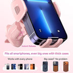 Car Vent Phone Holders with Metal Hook Clip [Bling Pink for Women & Thick Case Friendly]，Vent Phone Mount for Your Car Accessories with iPhone 17-12 Pro Max Plus Air Samsung
