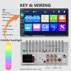 Car Stereo Double Din Car Radio 7 Inch MP5 Player with HD Touch Screen Digital Display Bluetooth Multimedia Support PhoneLink USB SD Aux-in 2 Din Autoradio with Backup Camera