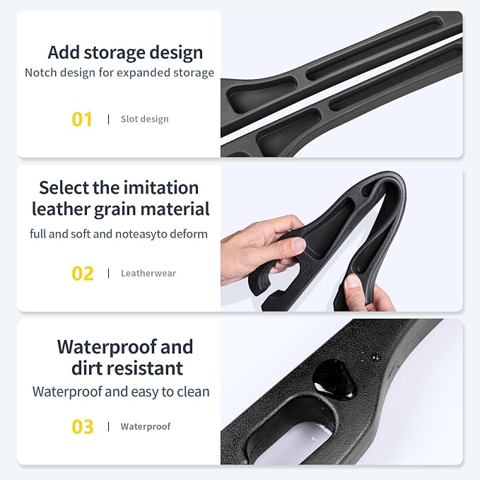 Car Seat Gap Filler 2PCS with Organizer, PU Car Gap Filler Universal Fit for Car SUV Truck, Seat Gap Filler Between Seat and Console, No Drop Car Seat Gap Blocker with Dual Storage Slotsge