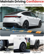 2026 Tesla New Model Y Juniper Accessories - Mud Flaps [Protect Paint, No Drilling Required] All-Weather Splash Guard Body Kits for Model Y Juniper 2025-2026, Black (Set of 4), Not for Model YL