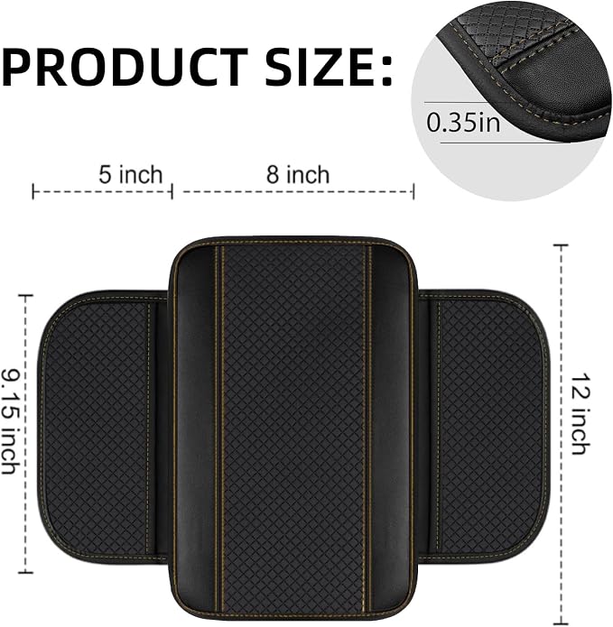 6 PCS Car Steering Wheel Cover Set, Microfiber Leather Steering Wheel Covers Universal 14.5-15 inch, Center Console Cover, Seat Belt Cushion, Cup Holder Coaster, Car Accessories Set Beige
