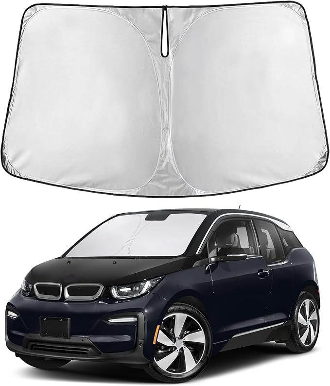 Windshield Sunshade Compatible for BMW I3 2014-2020 2021 2022, Sun Visor for Front Windshield & Window Sun Shade Cover, UV Heat Blocker & Protector, Car Accessories