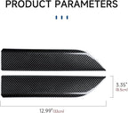 2PCS Car ABS Carbon Fiber Front Inner Door Handrail Handle Sticker Cover Interior Trim Decal for 2019-2025 Chevy Silverado | for GMC Sierra 1500 2500 3500 HD 2019-2021 Accessories