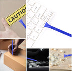 Car Crevice Cleaning Tool, 9 Pieces No-Scratch Plastic Scraper Tool for Tight Spaces, Multi-Use Small Paint Scraper Tool Sticker Remover for Kitchen, Crevices, Food, Paint, Labels, Oil Stains, Dirt