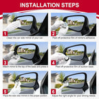 Blind Spot Mirror, 2" Round HD Glass Frameless Convex Rear View Mirrors Exterior Accessories with Wide Angle Adjustable Stick for Car SUV and Trucks, Pack of 2