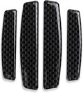 4PCS Universal Car Side Door Edge Guards Protector Real Carbon Fiber Door Edge Guard Protector Trim Molding Crash Scratch Protector Bumper Guard Protector Sticker Anti-Collision Strips