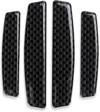 4PCS Universal Car Side Door Edge Guards Protector Real Carbon Fiber Door Edge Guard Protector Trim Molding Crash Scratch Protector Bumper Guard Protector Sticker Anti-Collision Strips